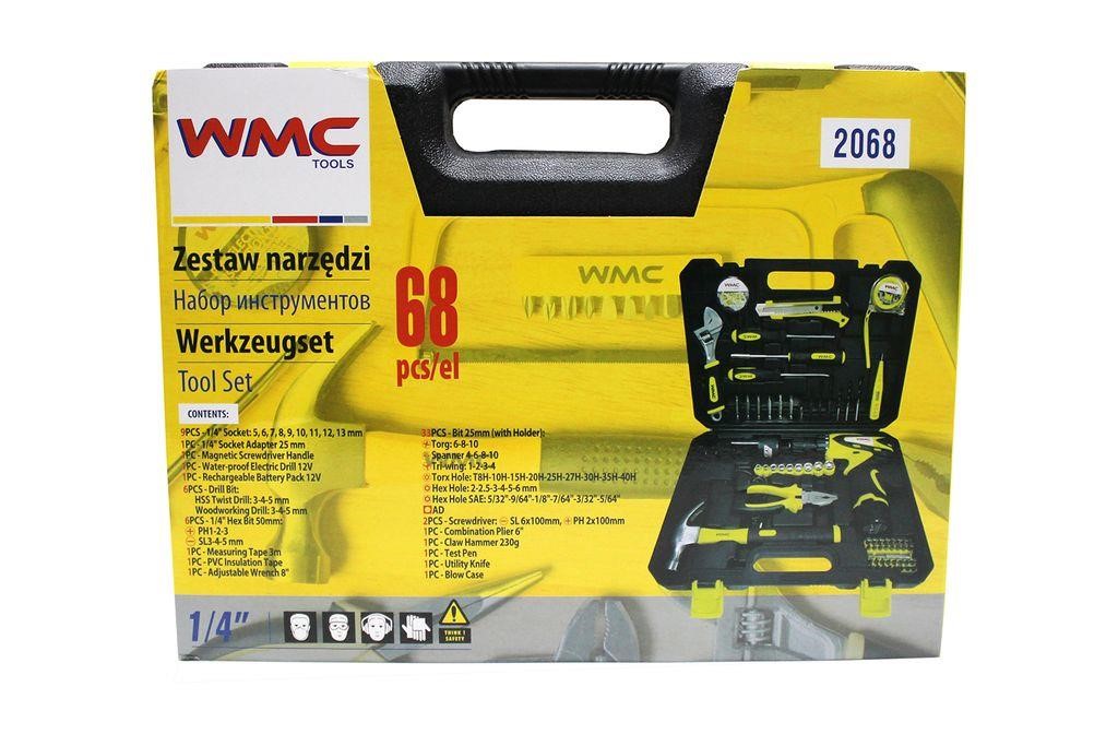 WMC Tools Набір інструментів з акумуляторним шуруповертом – ціна