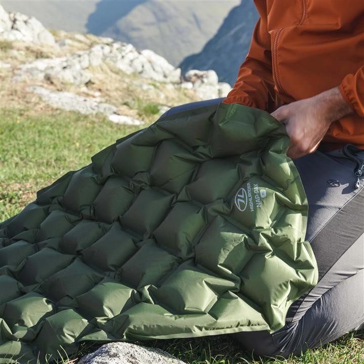 Килимок надувний Highlander Nap-Pak Inflatable Sleeping Mat XL 5 cm Olive (AIR073-OG) Highlander 930483