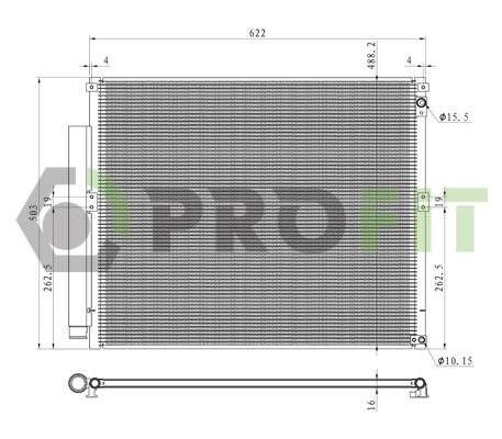 Profit 1770-0400 Радіатор кондиціонера (Конденсатор) 17700400: Приваблива ціна - Купити в Україні на EXIST.UA!