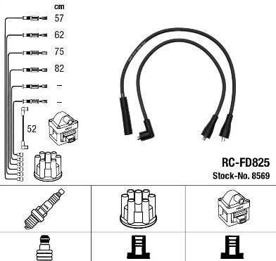 Profit 1801-6233 Комплект кабелів високовольтних 18016233: Приваблива ціна - Купити в Україні на EXIST.UA!