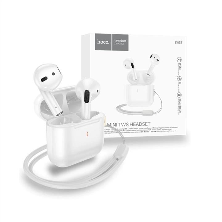 Hoco 6942007600545 Навушники HOCO EW53 Lucky true wireless BT headset White 6942007600545: Купити в Україні - Добра ціна на EXIST.UA!