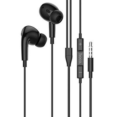 6931474782373 Hoco Наушники HOCO M101 Pro Crystal sound wire-controlled earphones with microphone Black