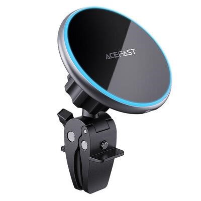 Держатель для мобильного с БЗУ ACEFAST D3 magnetic wireless charging car holder Silver AceFast AFD3S