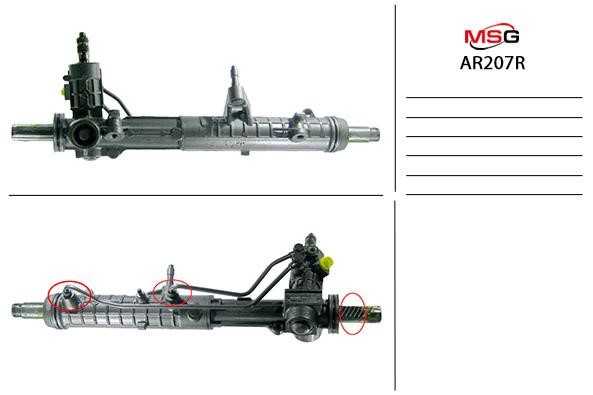 MSG Rebuilding AR207R Рульова рейка з ГПК відновлена AR207R: Купити в Україні - Добра ціна на EXIST.UA!