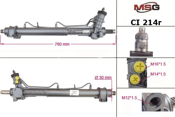 MSG Rebuilding CI214R Рульова рейка з ГПК відновлена CI214R: Купити в Україні - Добра ціна на EXIST.UA!