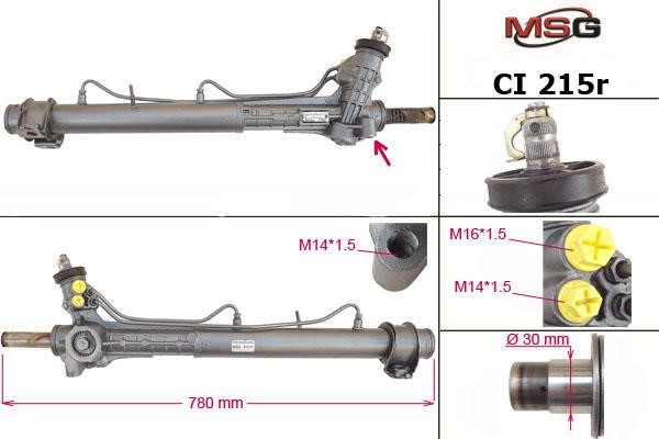 MSG Rebuilding CI215R Рульова рейка з ГПК відновлена CI215R: Купити в Україні - Добра ціна на EXIST.UA!