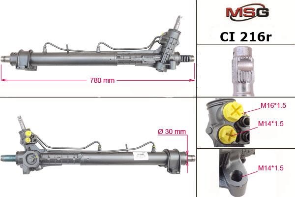 MSG Rebuilding CI216R Рульова рейка з ГПК відновлена CI216R: Купити в Україні - Добра ціна на EXIST.UA!
