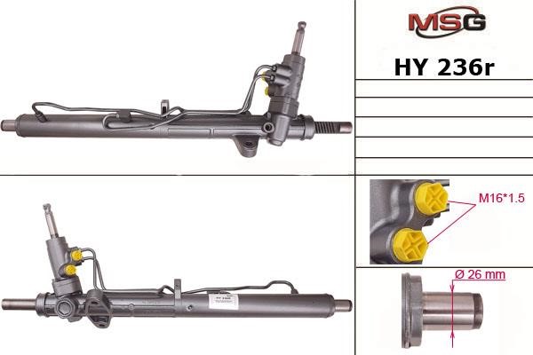 MSG Rebuilding HY236R Рульова рейка з ГПК відновлена HY236R: Купити в Україні - Добра ціна на EXIST.UA!