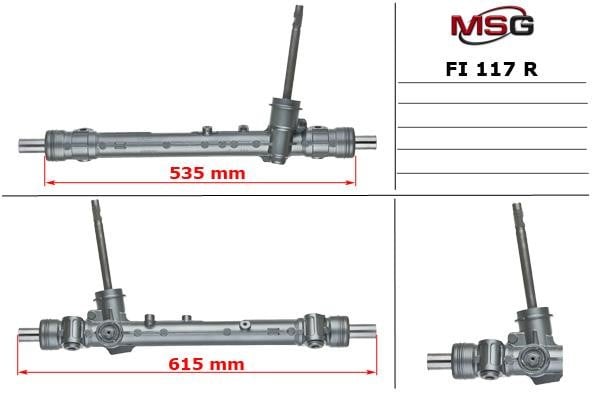 MSG Rebuilding FI117R Рульова рейка з ЕПК відновлена FI117R: Купити в Україні - Добра ціна на EXIST.UA!