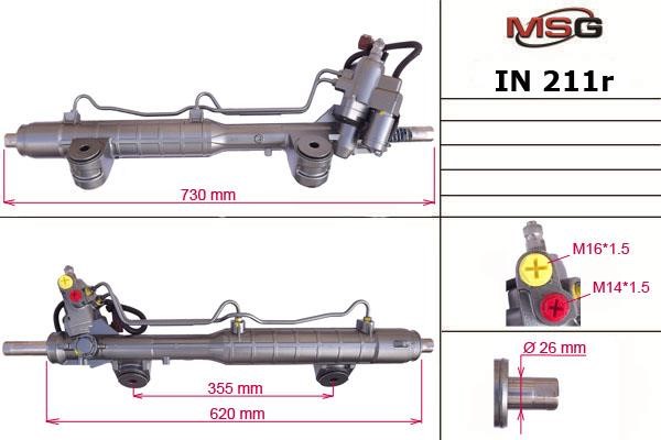 MSG Rebuilding IN211R Рульова рейка з ГПК відновлена IN211R: Купити в Україні - Добра ціна на EXIST.UA!