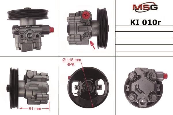 MSG Rebuilding KI010R Насос гідропідсилювача керма відновлений KI010R: Купити в Україні - Добра ціна на EXIST.UA!