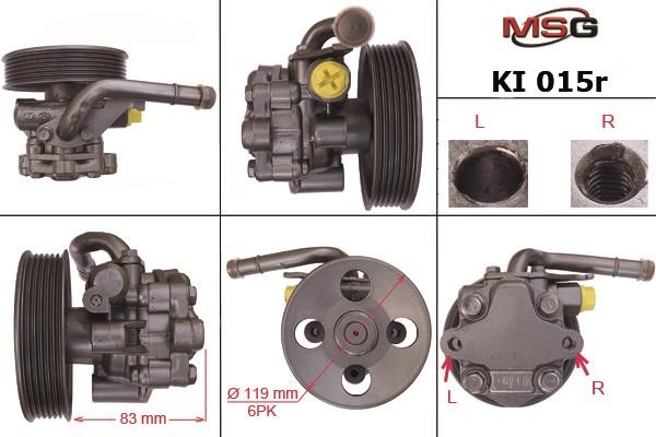 MSG Rebuilding KI015R Насос гідропідсилювача керма відновлений KI015R: Купити в Україні - Добра ціна на EXIST.UA!