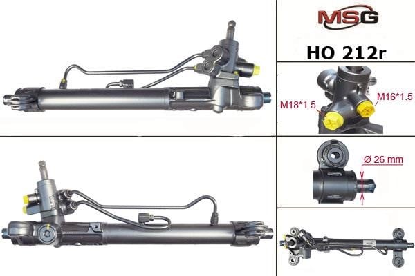 MSG Rebuilding HO212R Рульова рейка з ГПК відновлена HO212R: Купити в Україні - Добра ціна на EXIST.UA!