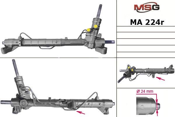 MSG Rebuilding MA224R Рульова рейка з ГПК відновлена MA224R: Купити в Україні - Добра ціна на EXIST.UA!