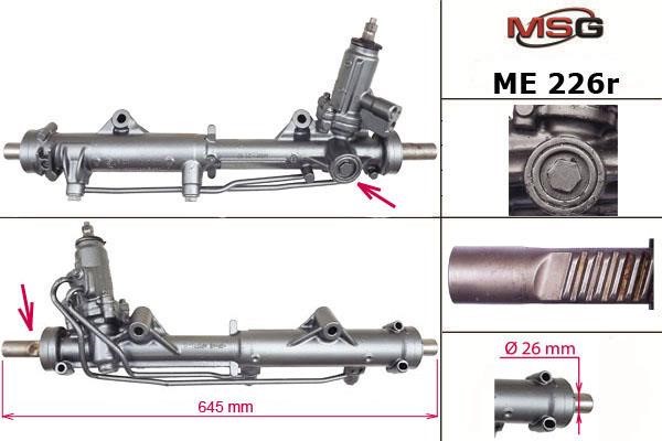 MSG Rebuilding ME226R Рульова рейка з ГПК відновлена ME226R: Купити в Україні - Добра ціна на EXIST.UA!