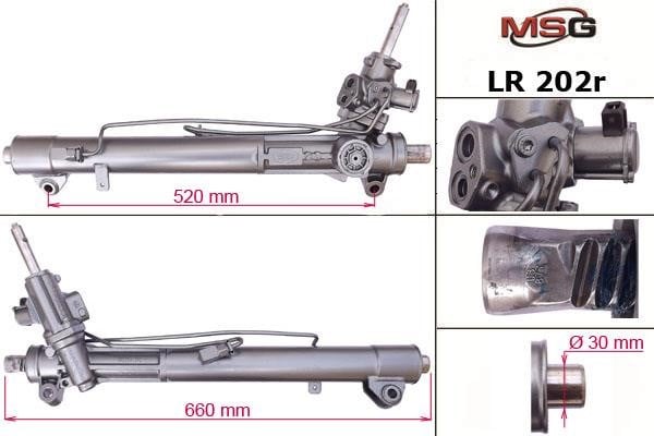 MSG Rebuilding LR202R Рульова рейка з ГПК відновлена LR202R: Купити в Україні - Добра ціна на EXIST.UA!