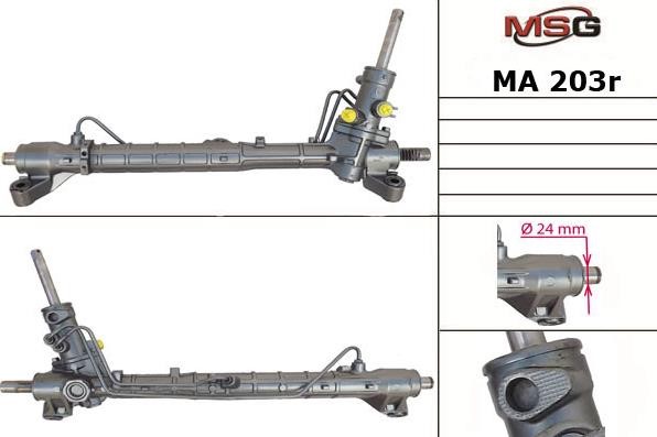 MSG Rebuilding MA203R Рульова рейка з ГПК відновлена MA203R: Приваблива ціна - Купити в Україні на EXIST.UA!