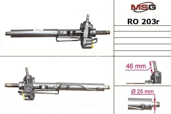 MSG Rebuilding RO203R Рульова рейка з ГПК відновлена RO203R: Купити в Україні - Добра ціна на EXIST.UA!