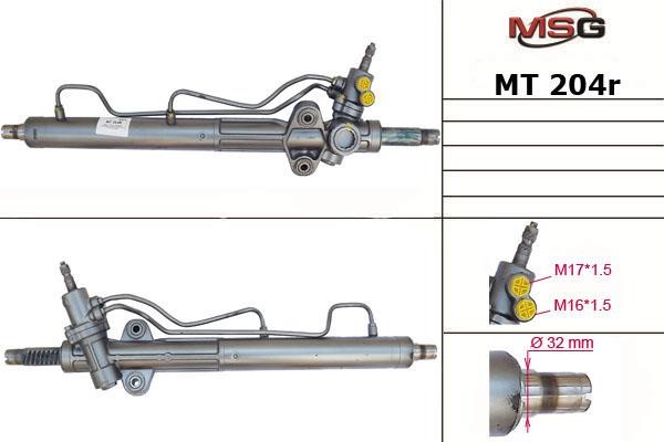 MSG Rebuilding MT204R Рульова рейка з ГПК відновлена MT204R: Купити в Україні - Добра ціна на EXIST.UA!