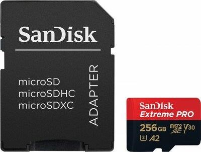 Sandisk SDSQXCD-256G-GN6MA Флеш пам'ять microSDXC (UHS-1 U3) SanDisk Extreme Pro A2 256Gb class 10 V30 SDSQXCD256GGN6MA: Купити в Україні - Добра ціна на EXIST.UA!