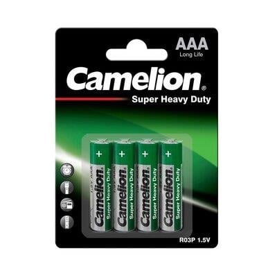 Camelion 4260033156327 Батарейка Camelion Super Heavy Duty Green AAA/R03 BP4 4шт 4260033156327: Купити в Україні - Добра ціна на EXIST.UA!