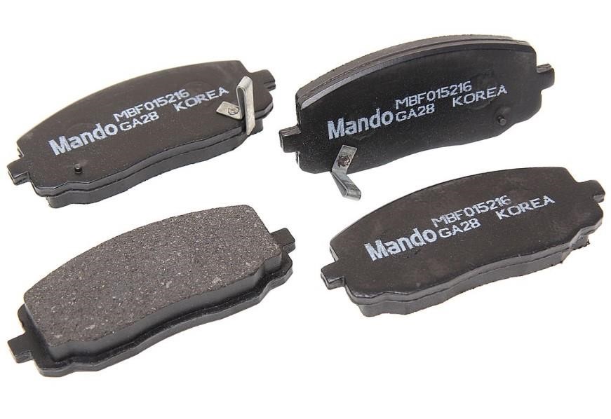 Mando MBF015216 Гальмівні колодки, комплект MBF015216: Купити в Україні - Добра ціна на EXIST.UA!
