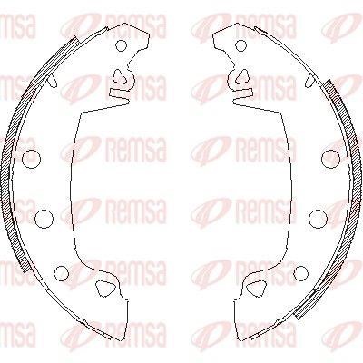 Remsa 3017.00 Колодки гальмівні барабанні, комплект 301700: Купити в Україні - Добра ціна на EXIST.UA!