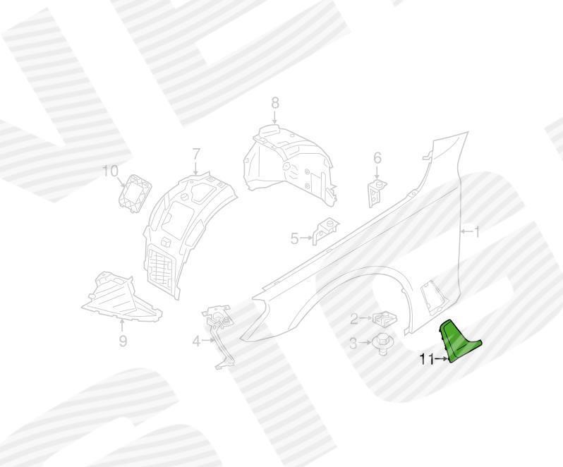 Накладка крила Signeda PBM87014AR