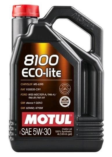 Запчастини Нісан: 5W308100ECOLITE4L Motul Моторна олива Motul 8100 ECO-LITE 5W-30, 4л