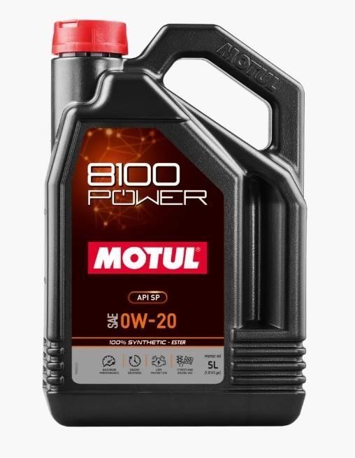 Запчастини Нісан: 0W208100POWER5L Motul Моторна олива Motul 8100 POWER 0W-20, 5л