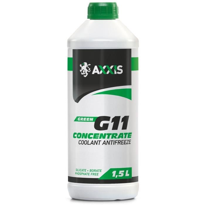 Антифриз Renault 14 (Рено 14): 48021106367 AXXIS Антифриз AXXIS GREEN G11 концентрат -80C, 1,5л