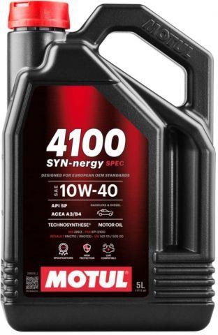Автозапчастини Смарт: 10W404100SYNNERGYSPEC5L Motul Моторна олива Motul 4100 SYN-NERGY SPEC 10W-40, 5л