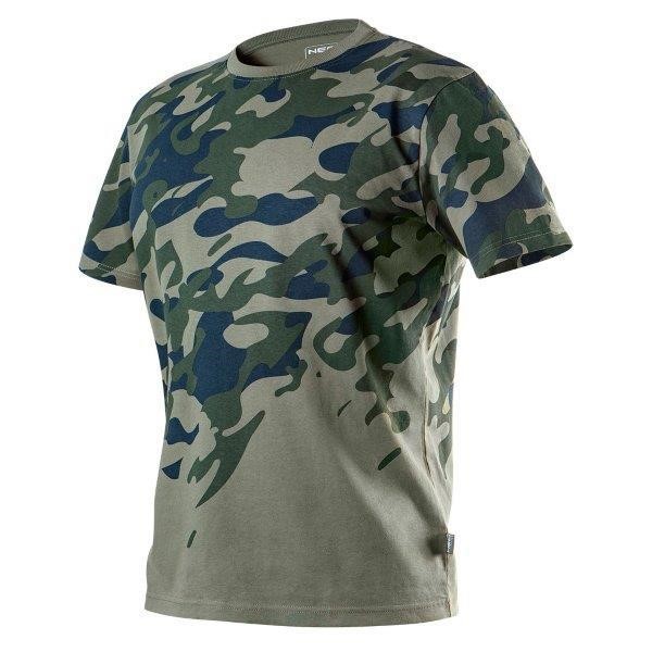 81613XL Neo Tools Футболка Camo, оливковая, размер XL