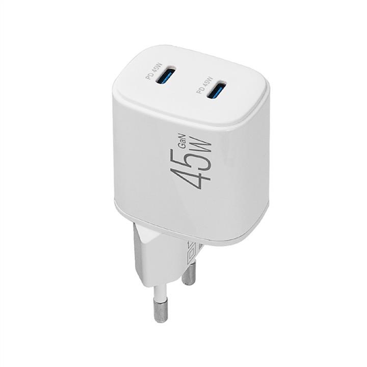 Сетевое зарядное устройство Brevia ePowerGaN PD45W 2xUSB-C, белый Brevia 44045GDCW