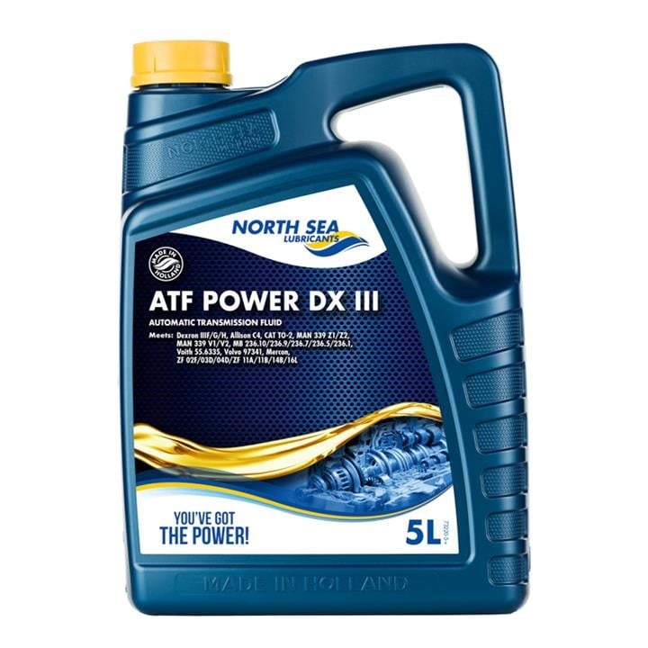 73225 North Sea Lubricants Олива трансмісійна North Sea Lubricants ATF POWER DX III, 5 л