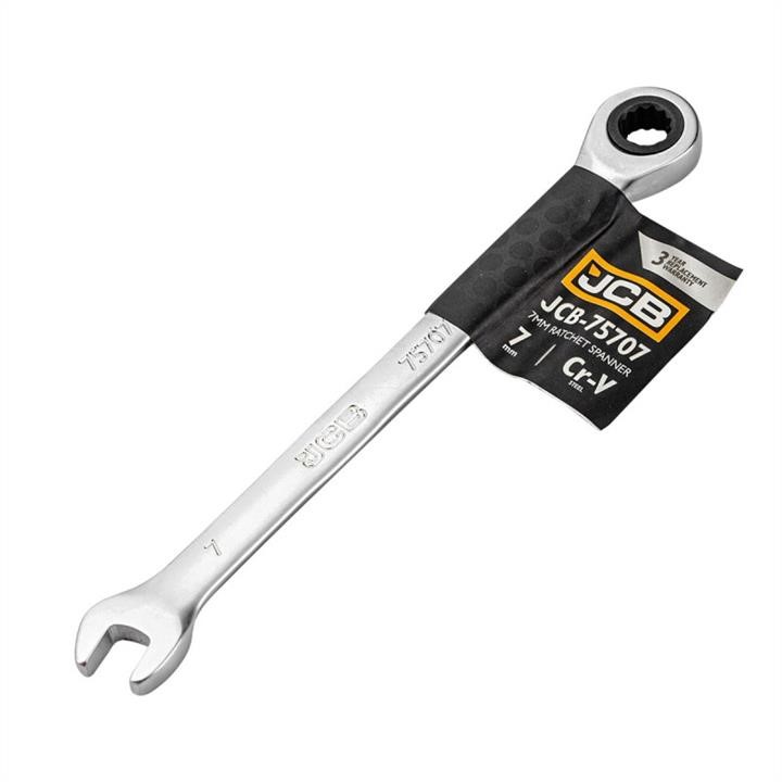 Ключ комбинированный с трещоткой 7 мм JCB Tools JCB-75707