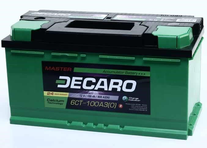 610030M Decaro Акумулятор Decaro 12В 100Аг 800А(EN) R+