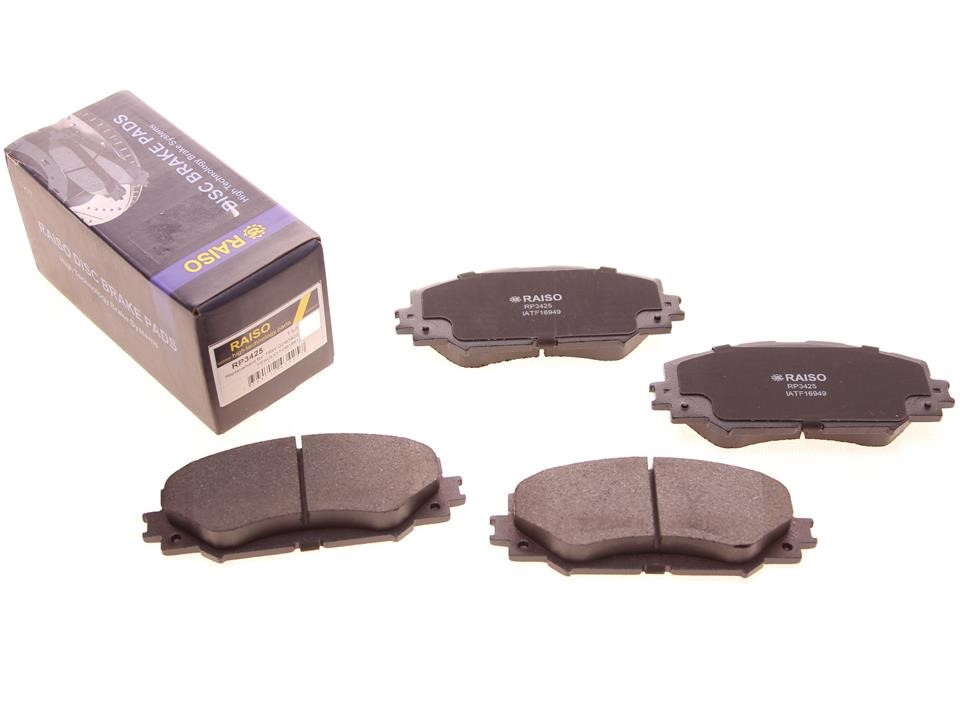 Тормозные колодки дисковые передние, комплект RAISO RP3425