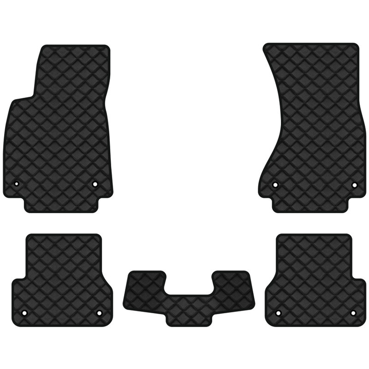 AU35CB5AV8BBB EVAtech Коврики в салон EVAtech ECO из экокожи для A6 (C7) Audi 2011-2017 4 поколение, седан EU