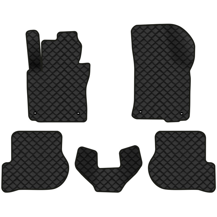 SK12163C5TL4BBB EVAtech Коврики в салон EVAtech ECO из экокожи для Octavia A5 (MT, 4 clips) Skoda 2004-2013 2 поколение, лифтбек EU