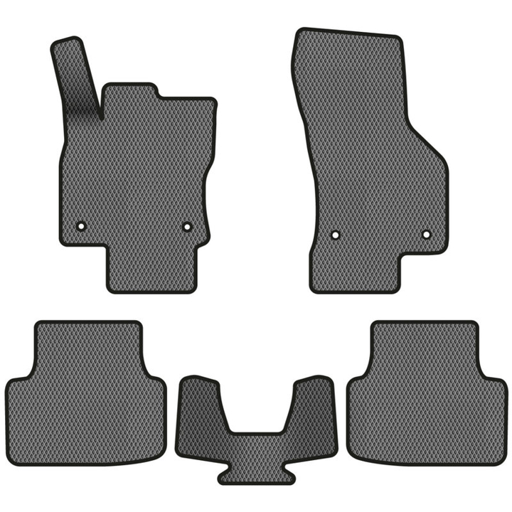 Килимки в салон Шкода: SK3638CV5AV4RGB EVAtech Килимки в салон EVAtech передні для Skoda Octavia A7 MT 2013-2020 3 покоління, комбі EU