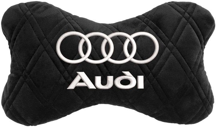 SPALHRBBV095 EVAtech Подушка на подголовник автомобиля с алькантарой 27х16 см Audi