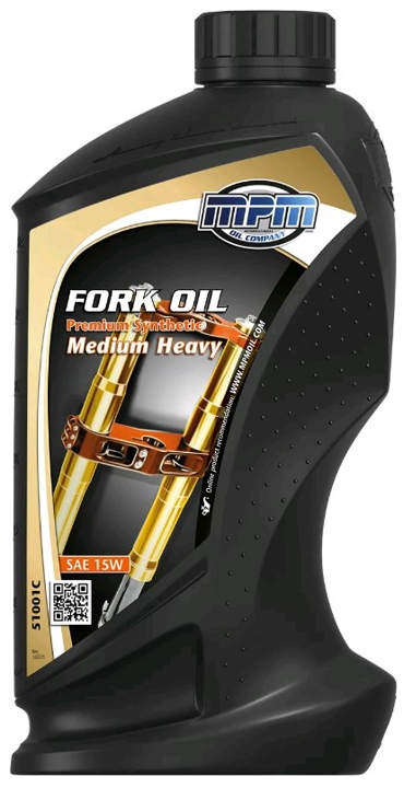51001C MPM Oil Вилочное масло MPM 2T MOTORCYCLE FORK OIL MEDIUM HEAVY 15W, 1л