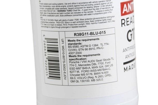 Антифриз Goodrem G11-PRO синий, -38°C готовый, 1,5 л Goodrem R38G11-BLU-015