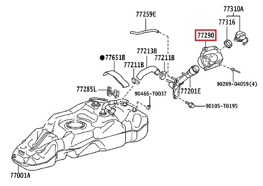 Купить Toyota 77290-0K040 по низкой цене в Украине!