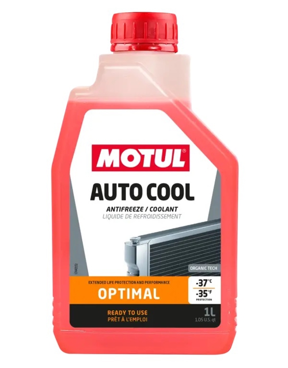 112620 Motul Антифриз MOTUL Auto Cool Optimal G12/G12+ червоний -37°C, 1 л