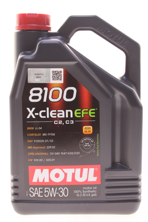 5W308100XCLEANEFE5L Motul Моторна олива Motul 8100 X-CLEAN EFE 5W-30, 5л