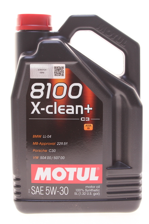 5W308100XCLEANPLUS5L Motul Моторна олива Motul 8100 X-CLEAN+ 5W-30, 5л