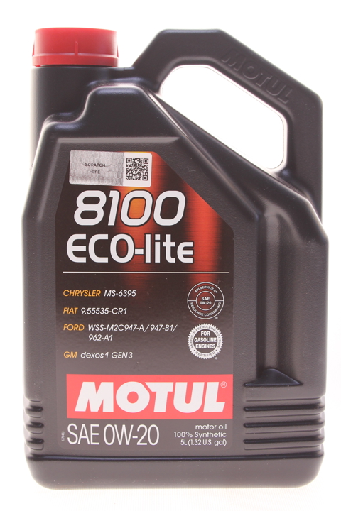 0W208100ECOLITE5L Motul Моторна олива Motul 8100 ECO-LITE 0W-20, 5л