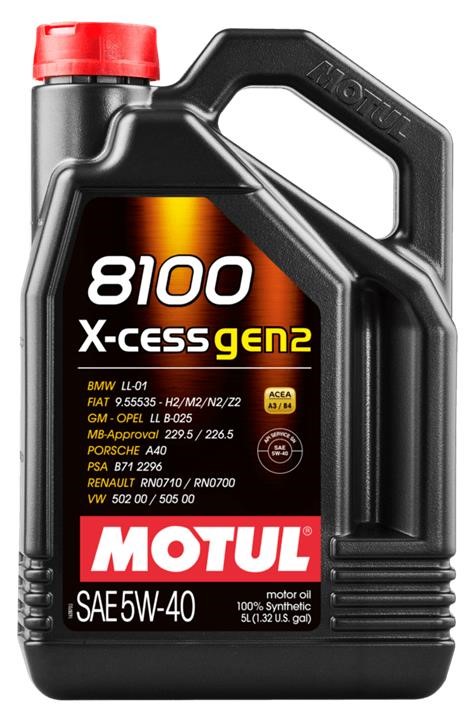 5W408100XCESSGEN25L Motul Моторна олива Motul 8100 X-CESS GEN2 5W-40, 5л